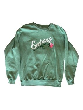 Enchanté Mint Green Crewneck Sweater for Women